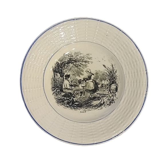 Antique Digoin Sarreguemines plates - Picture 3 of 3